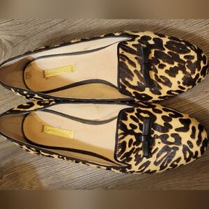 Women's Louise et Cie cowhair fur flats size 7.5